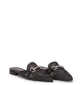 G2157B Γυναικεία Παντόφλα Mule ADAM'S SHOES Μαύρο