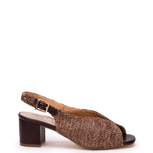 G2162BR Γυναικείο Πέδιλο ADAM'S SHOES Καφέ
