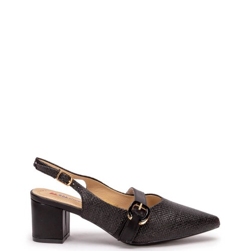 G2164B Γυναικείο Slingback ZAK SHOES Μαύρο