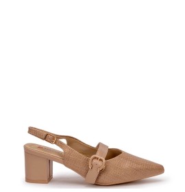 G2164BE Γυναικείο Slingback ZAK SHOES Μπεζ