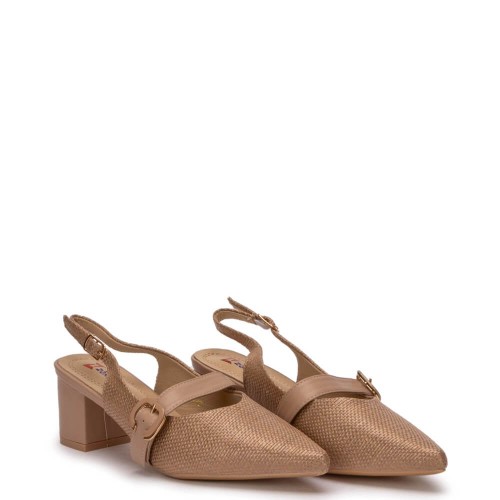 G2164BE Γυναικείο Slingback ZAK SHOES Μπεζ