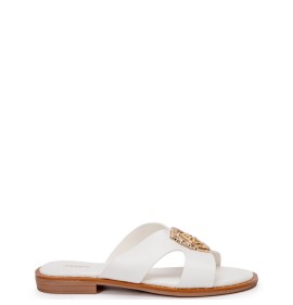G2169W Γυναικεία Παντόφλα ADAM'S SHOES Λευκό
