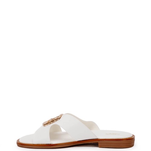 G2169W Γυναικεία Παντόφλα ADAM'S SHOES Λευκό