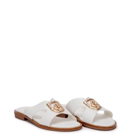 G2169W Γυναικεία Παντόφλα ADAM'S SHOES Λευκό