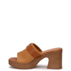 G2174C Γυναικεία Παντόφλα ZAK SHOES Κάμελ