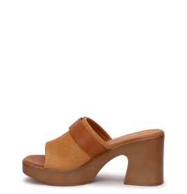 G2174C Γυναικεία Παντόφλα ZAK SHOES Κάμελ