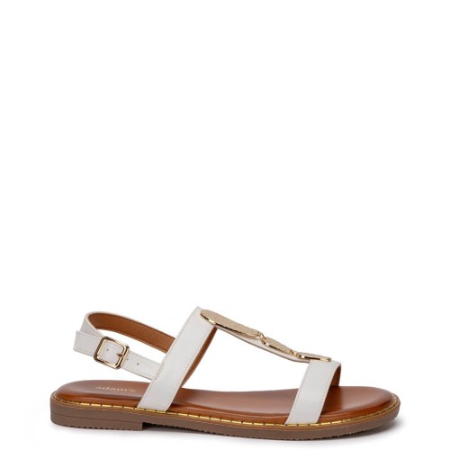 G2175W Γυναικείο Πέδιλο ADAM'S SHOES Λευκό