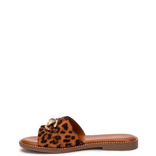 G2179L Γυναικεία Παντόφλα ADAM'S SHOES Animal Print