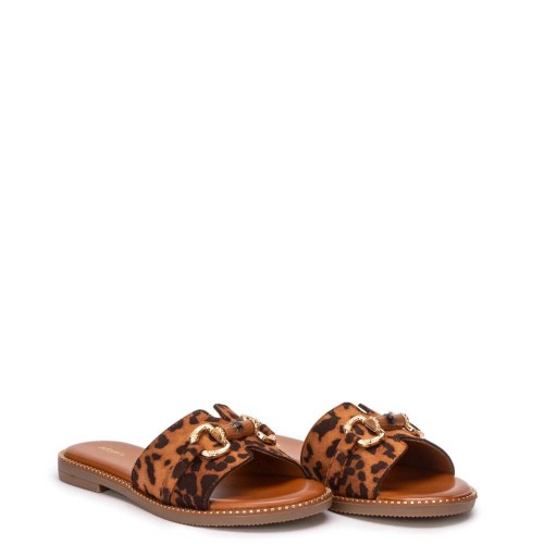 G2179L Γυναικεία Παντόφλα ADAM'S SHOES Animal Print