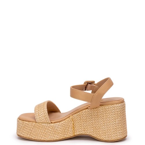 G2180BE Γυναικεία Πλατφόρμα ZAK SHOES Μπεζ