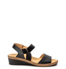 G2216B Γυναικείο Ανατομικό Πέδιλο ADAM'S SHOES Μαύρο