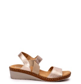G2216PL Γυναικείο Ανατομικό Πέδιλο ADAM'S SHOES Πλατίνα