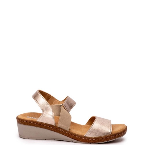 G2216PL Γυναικείο Ανατομικό Πέδιλο ADAM'S SHOES Πλατίνα