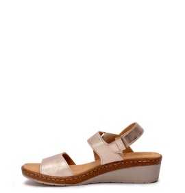 G2216PL Γυναικείο Ανατομικό Πέδιλο ADAM'S SHOES Πλατίνα
