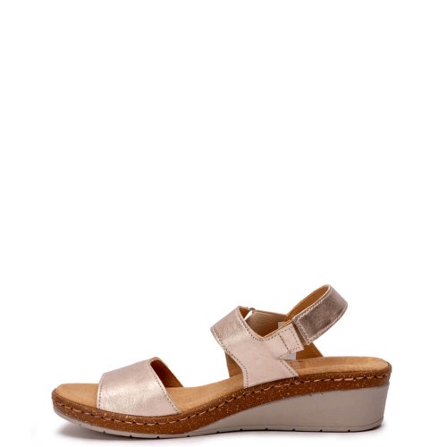 G2216PL Γυναικείο Ανατομικό Πέδιλο ADAM'S SHOES Πλατίνα