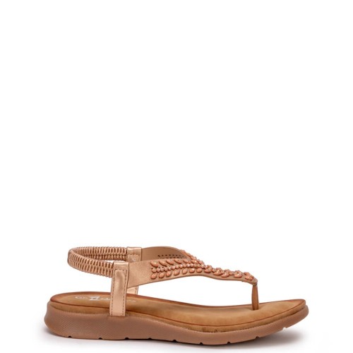 G2218BR Γυναικείο Πέδιλο ZAK SHOES Μπρονζέ