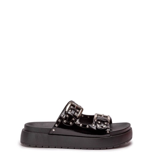 G2235B Γυναικεία Παντόφλα Flatform ZAK SHOES Μαύρο