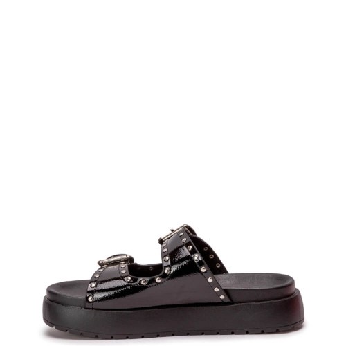 G2235B Γυναικεία Παντόφλα Flatform ZAK SHOES Μαύρο