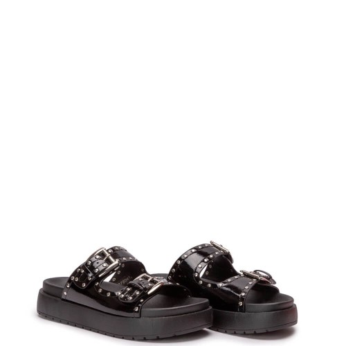G2235B Γυναικεία Παντόφλα Flatform ZAK SHOES Μαύρο