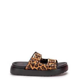 G2235L Γυναικεία Παντόφλα Flatform ZAK SHOES Animal Print