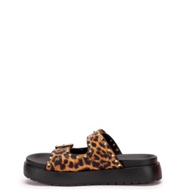 G2235L Γυναικεία Παντόφλα Flatform ZAK SHOES Animal Print