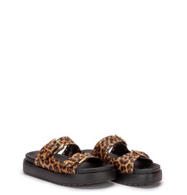 G2235L Γυναικεία Παντόφλα Flatform ZAK SHOES Animal Print