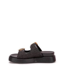 G2236B Γυναικεία Παντόφλα Flatform ZAK SHOES Μαύρο