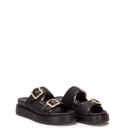 G2236B Γυναικεία Παντόφλα Flatform ZAK SHOES Μαύρο