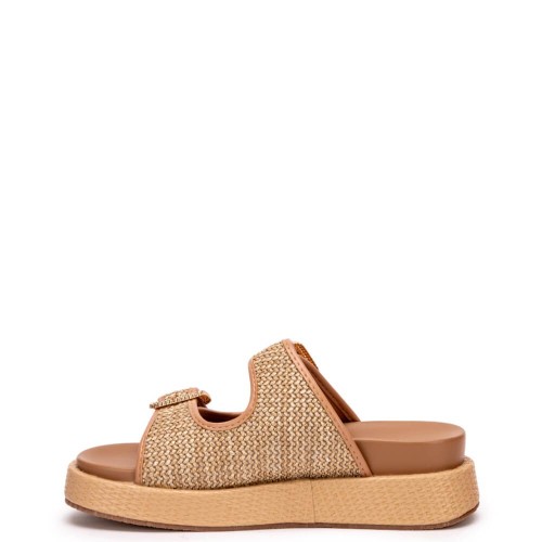 G2236BE Γυναικεία Παντόφλα Flatform ZAK SHOES Μπεζ