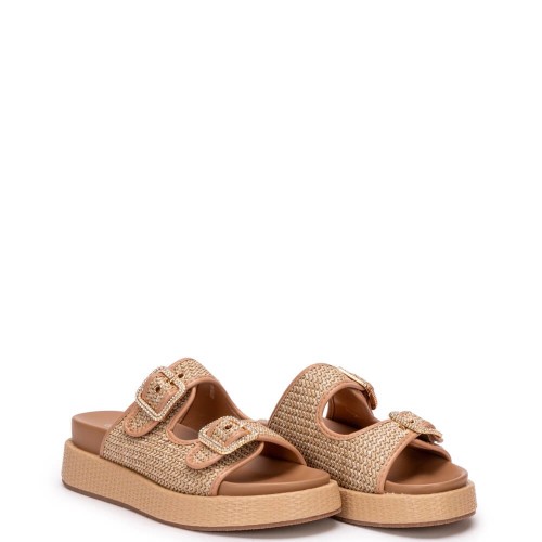 G2236BE Γυναικεία Παντόφλα Flatform ZAK SHOES Μπεζ