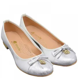 G7058W Γυναικεία Μπαλαρίνα Υπερμεγέθης Blondie Άσπρο