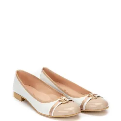 G7065BEW Woman Ballerina Oversized Blondie Beige-White G7065BEW Woman Ballerina Oversized Blondie Beige-White