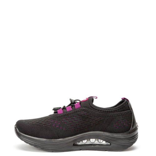G7149BP Women's Airsole Sneakers BC Black-Purple  G7149BP Women's Airsole Sneakers BC Black-Purple