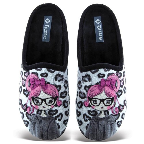 G7328B  Women's Slippers FAME Black G7328B  Women's Slippers FAME Black