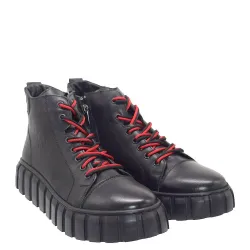 G7383B Γυναικείο Μποτάκι ΑEROSTEP Μαύρο