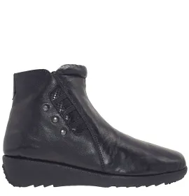 G7416B Γυναικείο Ανατομικό Μποτάκι SABINO Μαύρο