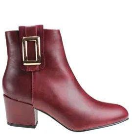 G7432BO Γυναικείο Μποτάκι BLONDIE Μπορντό