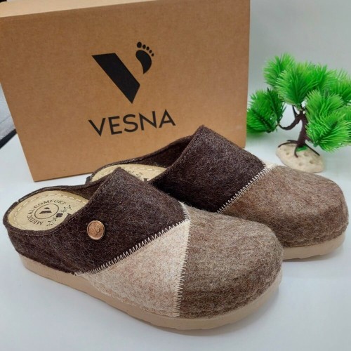 G7434BR  Woman Anatomic Slipper VESNA Brown G7434BR  Woman Anatomic Slipper VESNA Brown