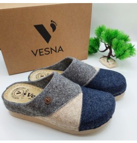 G7434GR Γυναικεία Ανατομική Παντόφλα VESNA Γκρι G7434GR Γυναικεία Ανατομική Παντόφλα VESNA Γκρι