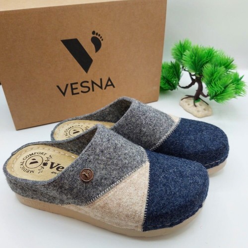 G7434GR Woman Anatomic Slipper VESNA Grey G7434GR Woman Anatomic Slipper VESNA Grey