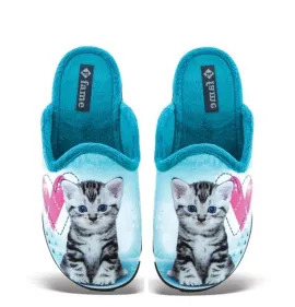 G7435LB  Γυναικεία Παντόφλα FAME Σιέλ G7435LB  Γυναικεία Παντόφλα FAME Σιέλ