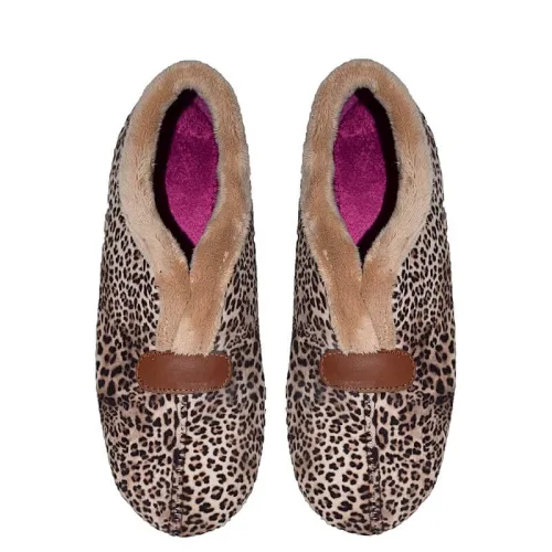 G7443L Γυναικεία Παντόφλα FAME Λεοπάρ