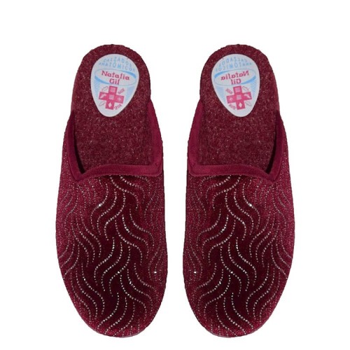 G7444BO Γυναικεία Παντόφλα FAME Μπορντό