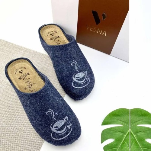 G7447BL Women's Anatomic Slipper VESNA Blue G7447BL Women's Anatomic Slipper VESNA Blue