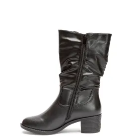G7458B Γυναικείο Μποτάκι 3/4 BLONDIE Μαύρο