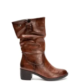 G7458BR Γυναικείο Μποτάκι 3/4 BLONDIE Καφέ