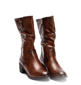 G7458BR Γυναικείο Μποτάκι 3/4 BLONDIE Καφέ