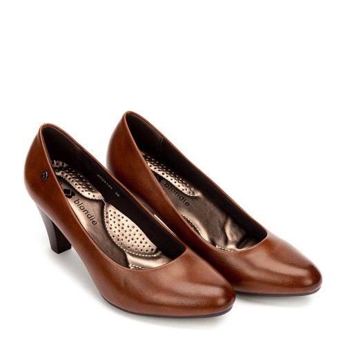 G7468C Γυναικείο Γοβάκι Blondie Κάμελ