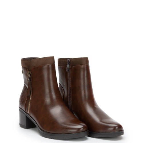 G7481BR Γυναικείο Μποτάκι ZAK SHOES Καφέ