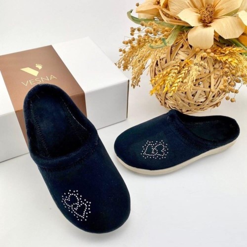 G7504B Woman Slipper VESNA Black G7504B Woman Slipper VESNA Black